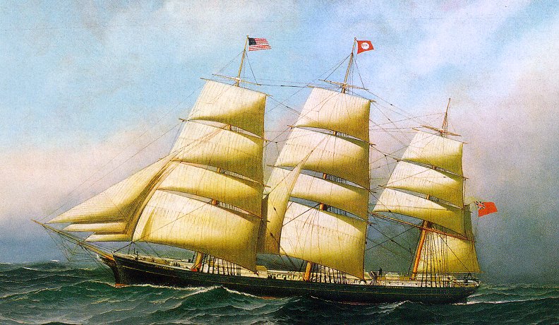 The British ship